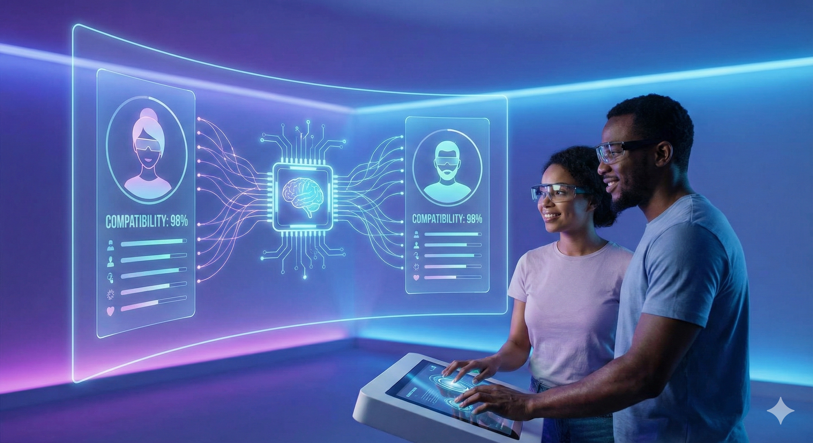 Sistema de matchmaking con IA conectando jugadores